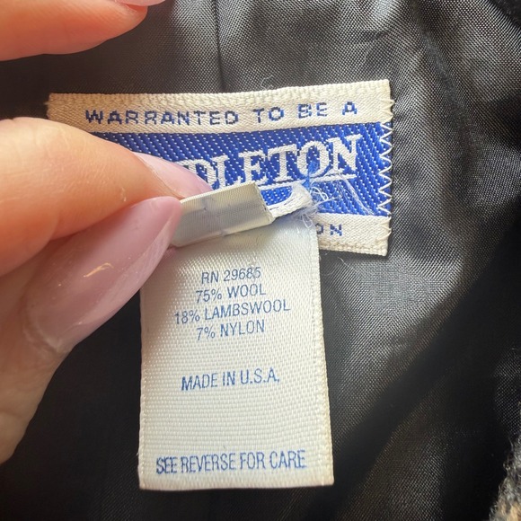 Vintage Pendleton Womens Brown Plaid Wool Blend Blazer Jacket Quiet Luxury Sz 4 - Picture 6 of 10